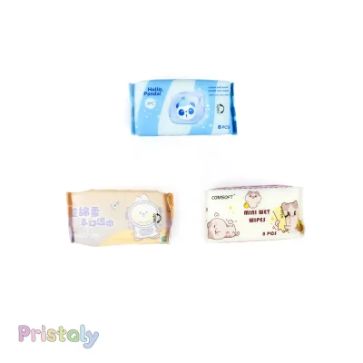 دستمال مرطوب با کیفیت حیوانات، سه طرح