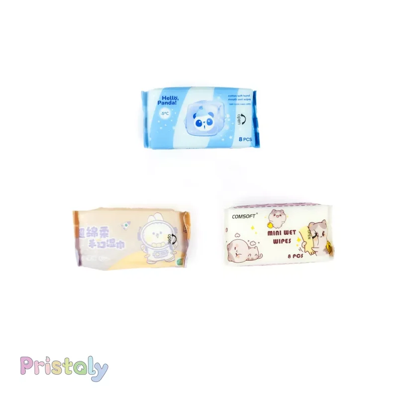 دستمال مرطوب با کیفیت حیوانات، سه طرح - 1