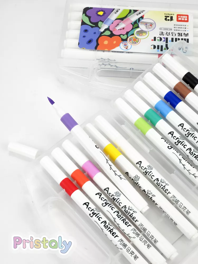 20251014_103922 (2) ماژیک اکرولیک ۱۲ رنگ